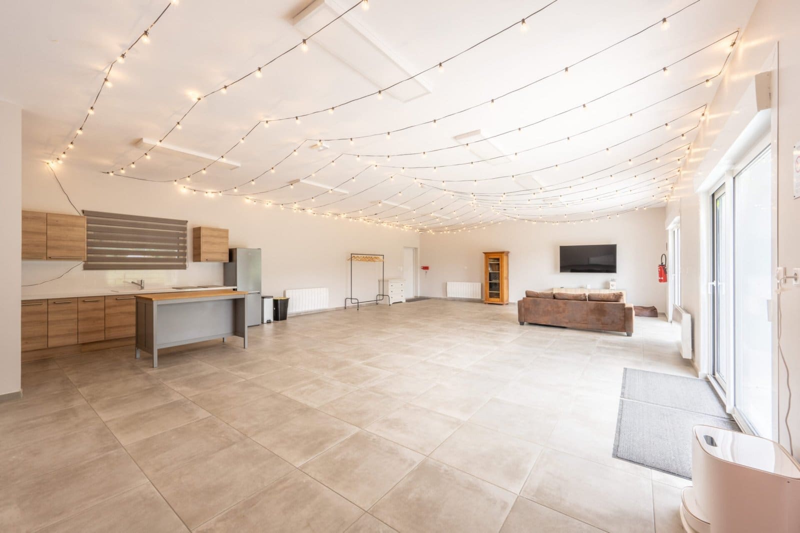 Salle de réception à la ferme de Farbus